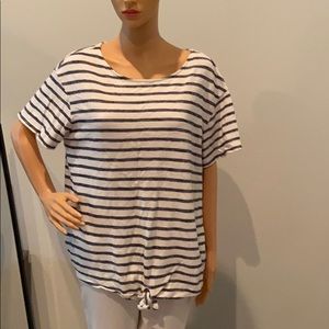 💙Old Navy stripped tie front shirt
